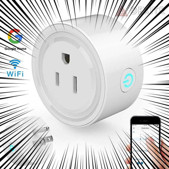 Smart Plug Mini Wifi Outlet Works With Amazon Alexa Google Home IFTTT Voice Control Socket No Hub Required Remote Control Your Home Appliances from Anywhere FCC ETL Certified